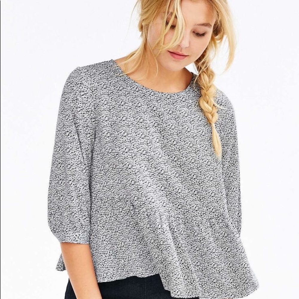 Urban Outfitters Cooperative  Lara Peplum Blouse